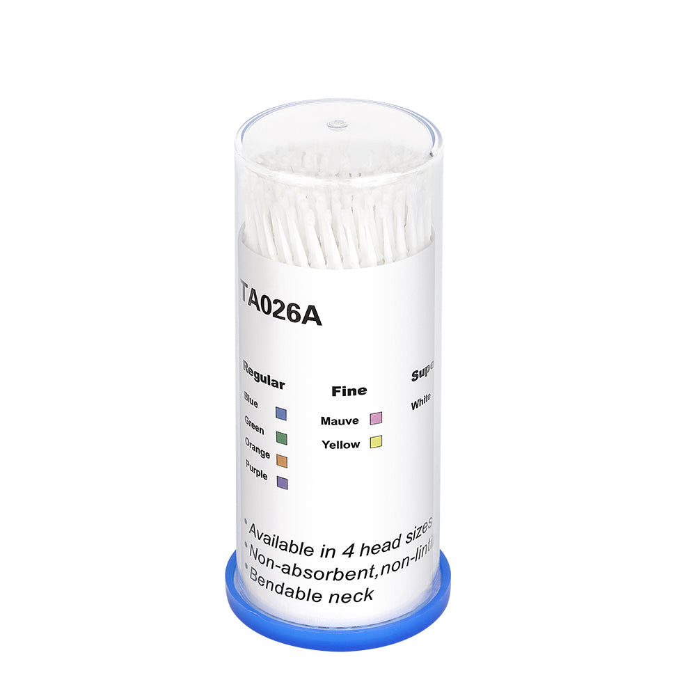 DLUX Disposable Super Fine Micro Brush White - 100 Pack 1